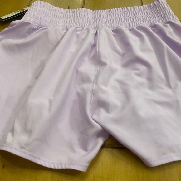 Nike Women’s Lavender Athletic Shorts High Waist Lined New Size large - Picture 3 of 12
